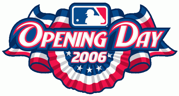 MLB Opening Day 2006 Primary Logo iron on transfers for T-shirts
